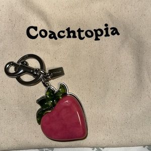 Coach Coachtopia Strawberry Keychain